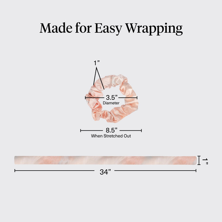 Kitsch Satin Heatless Curling Set, Sunset Tie Dye