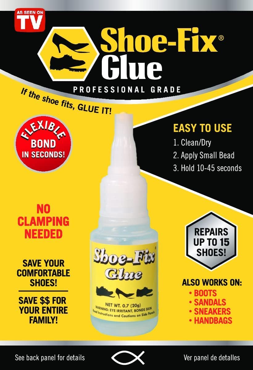 Shoe-Fix Shoe Glue, Instant Professional Grade