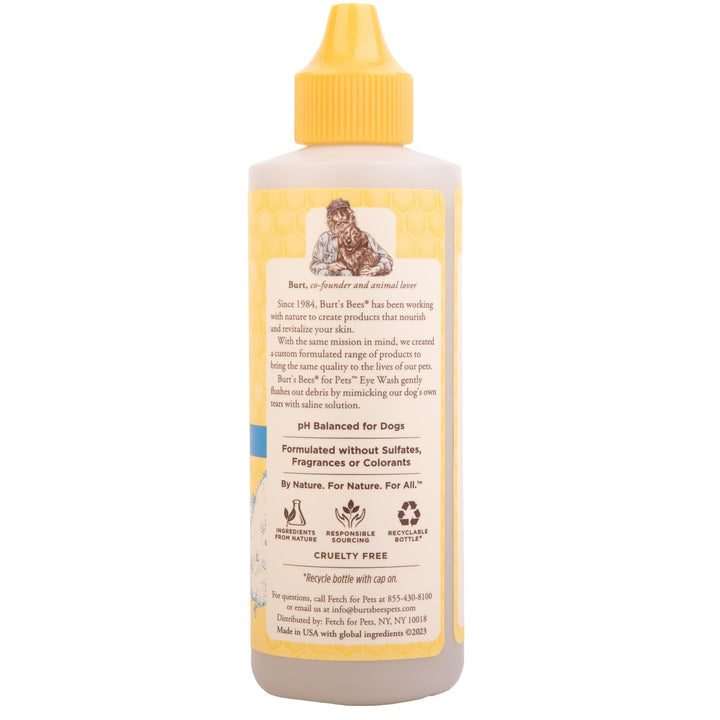 BURT'S BEES FOR PETS Dog Eye Wash Solution, 120 ml