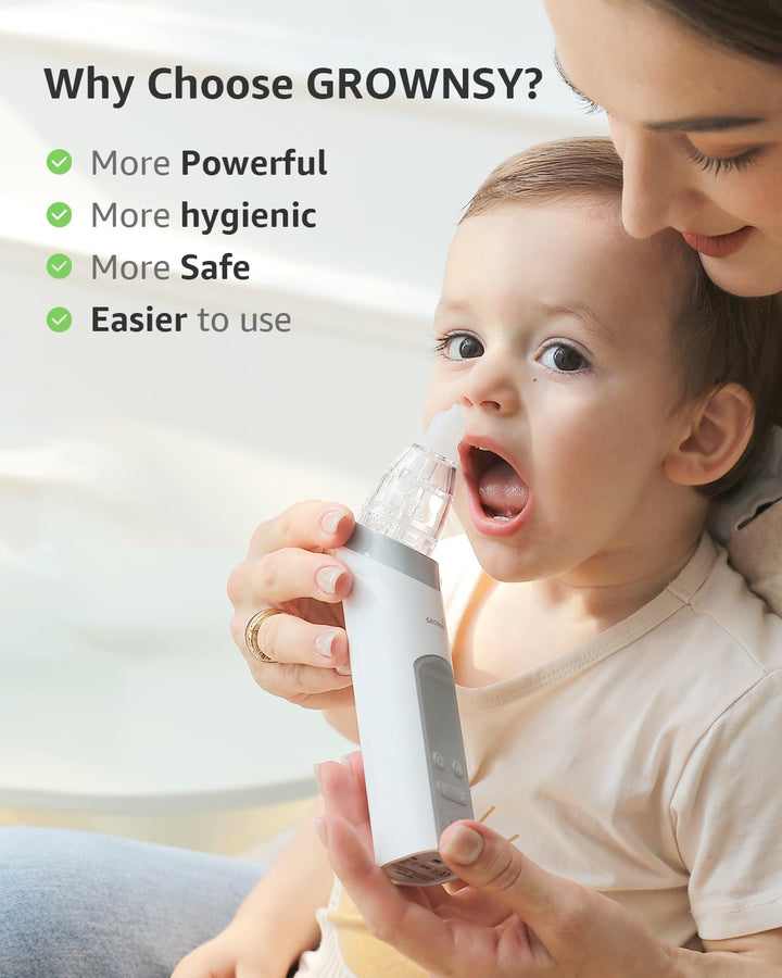 GROWNSY Electric Nasal Aspirator, 3 Count