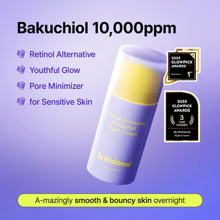 BY WISHTREND Vitamin A-mazing Retinal & Bakuchiol Night Cream, 1.05 oz