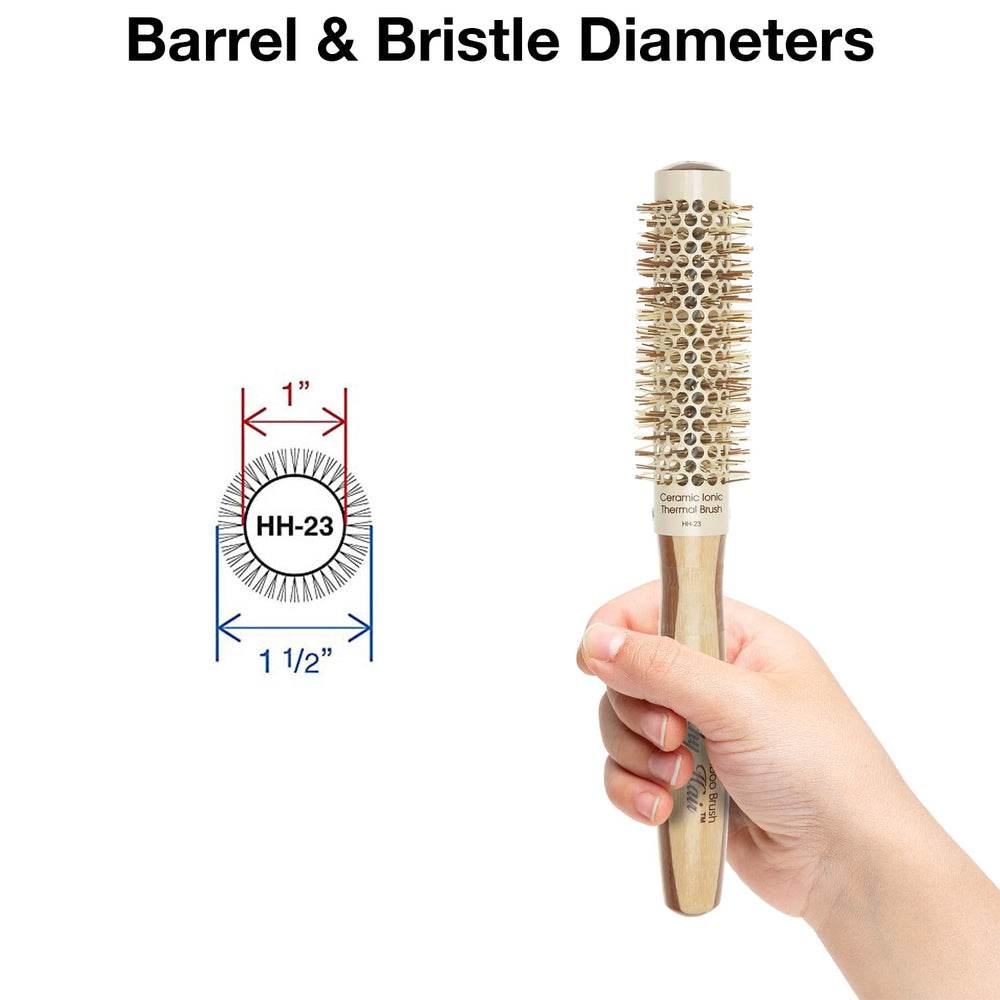 Olivia Garden Healthy Hair Bamboo Thermo-Ceramic Brush, 23/40 mm