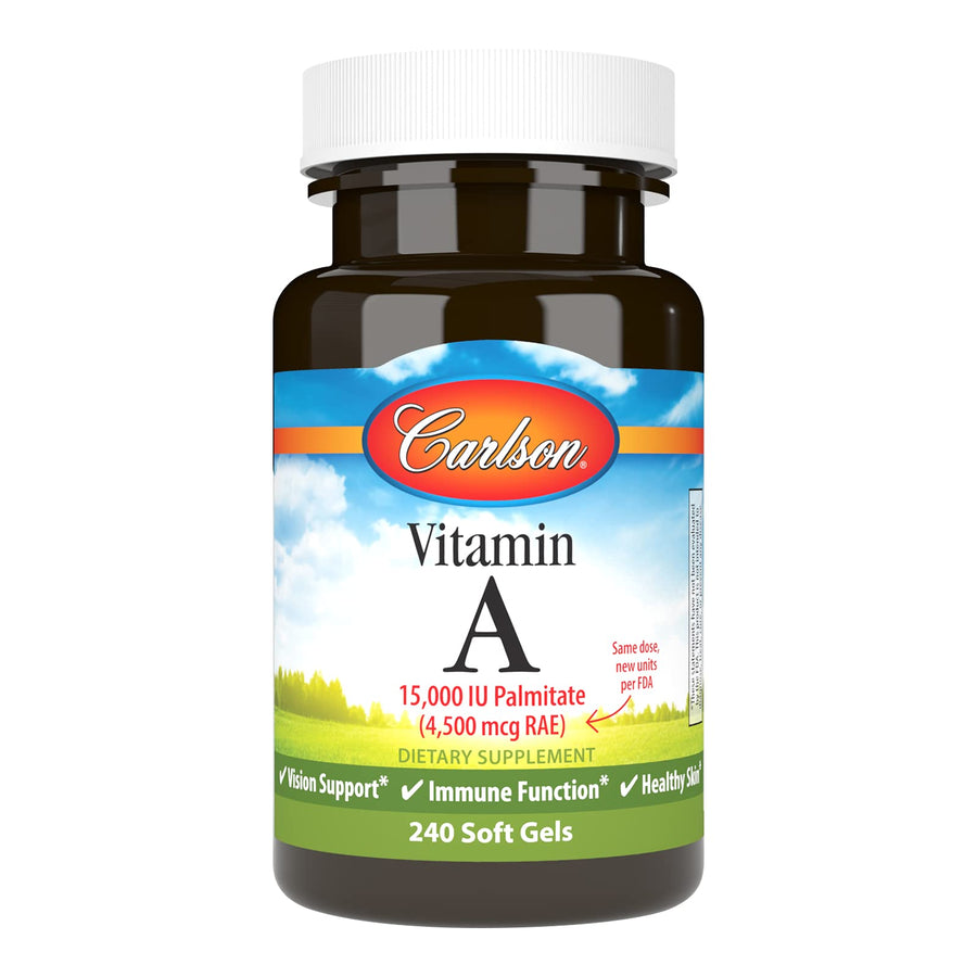 Carlson Vitamin A Palmitate, 15000 IU, 240 Count