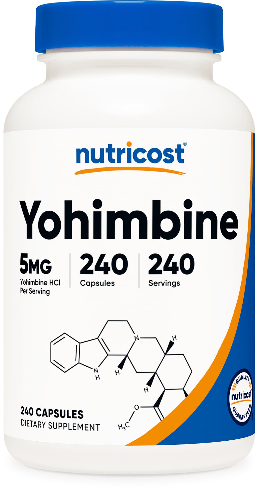 Nutricost Yohimbine HCl Capsules, 5 mg, 240 Count