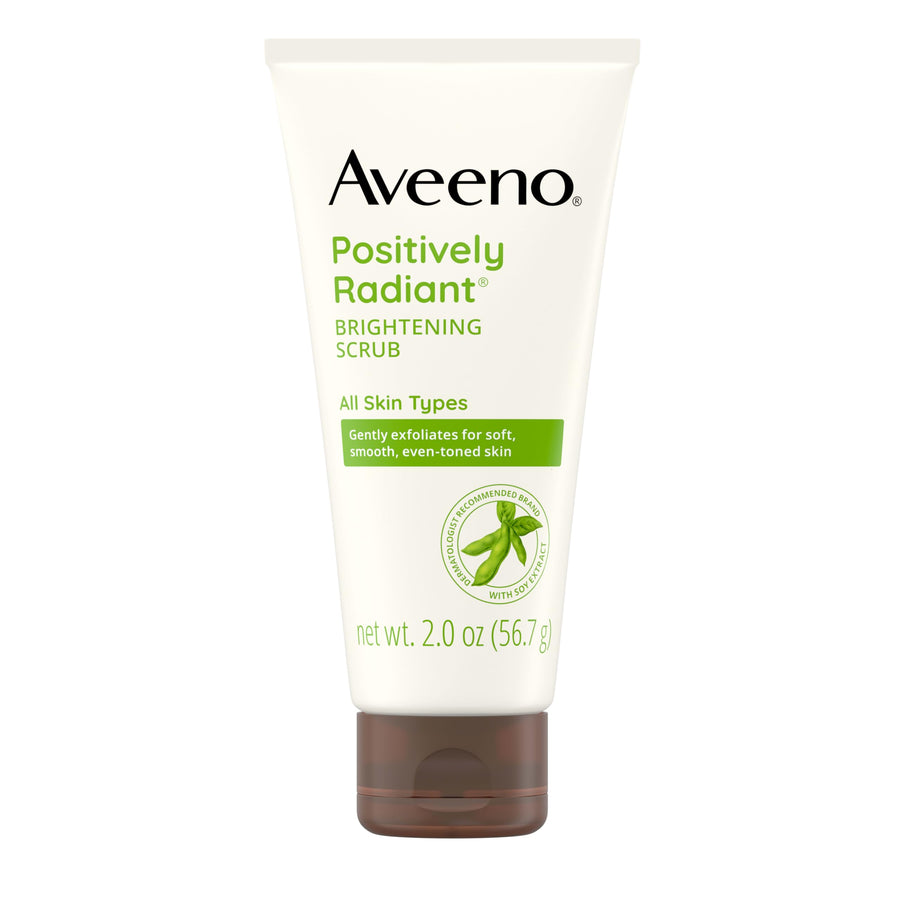 Aveeno Positively Radiant Skin Brightening Exfoliating Daily Facial Scrub, 2 oz
