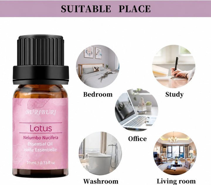 BURIBURI Lotus Essential Oil, 10 ml