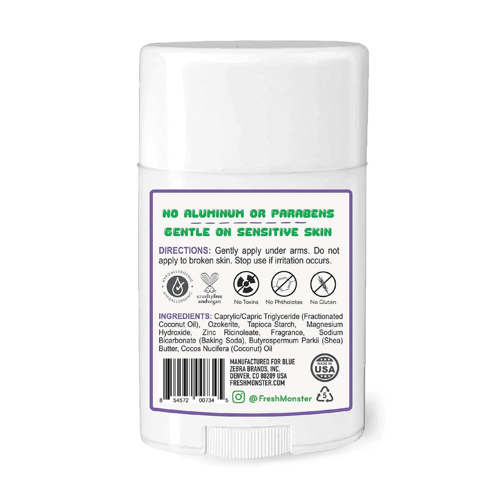 Fresh Monster Kids & Teens Natural Deodorant, Gummy Burst, 1.76 oz