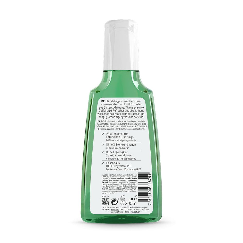 Rausch Ginseng Caffeine Shampoo, Clear, 200 ml
