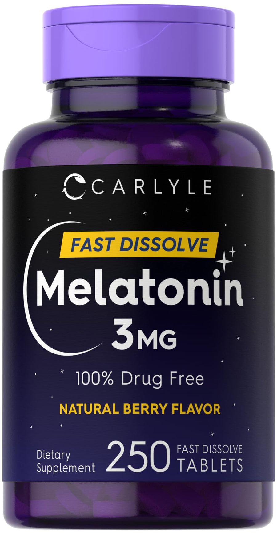 Carlyle Melatonin Fast Dissolve Tablets, 3 mg, 350 Count