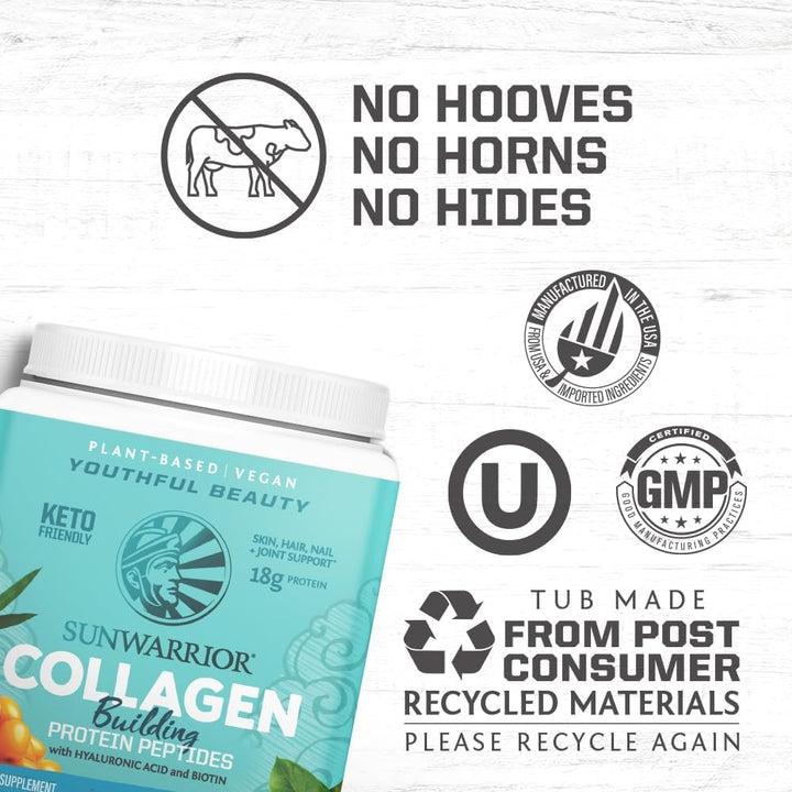 Sunwarrior Vegan Collagen Building Peptides, Unflavored