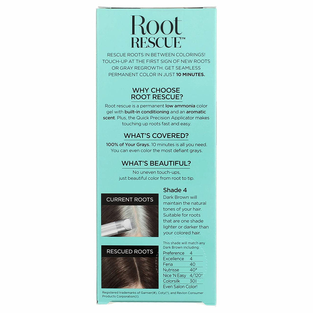 L'Oréal Paris Root Rescue, 4 Dark Brown, 1 Count