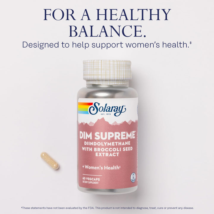 SOLARAY DIM Supreme, 100 mg, 60 Count