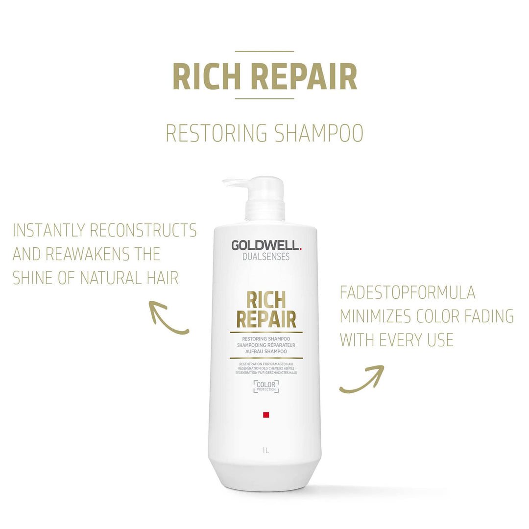 Goldwell Dualsenses Rich Repair Restoring Shampoo, 1000 ml
