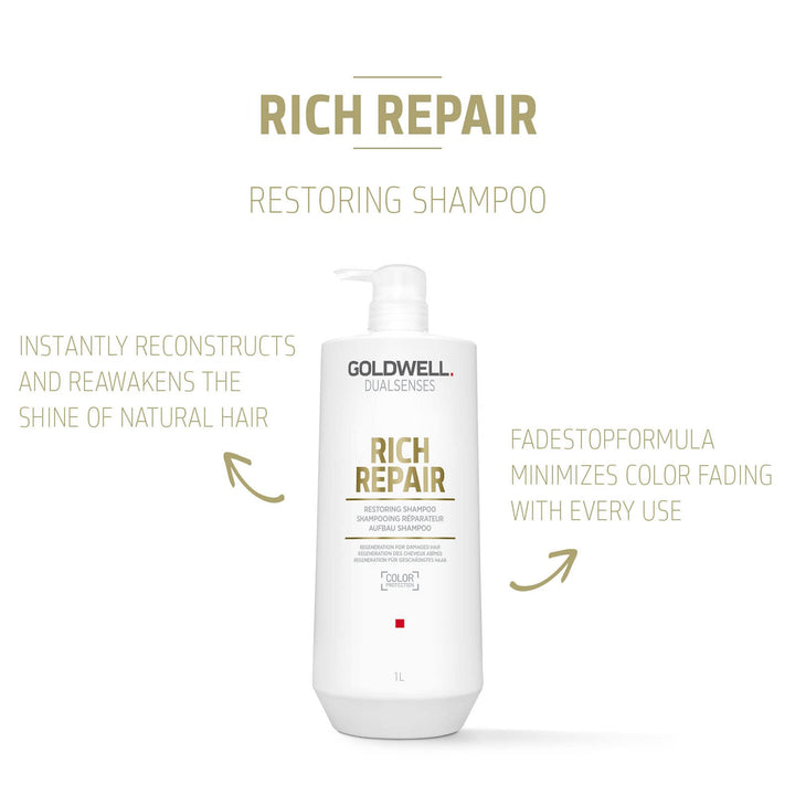 Goldwell Dualsenses Rich Repair Restoring Shampoo, 1000 ml