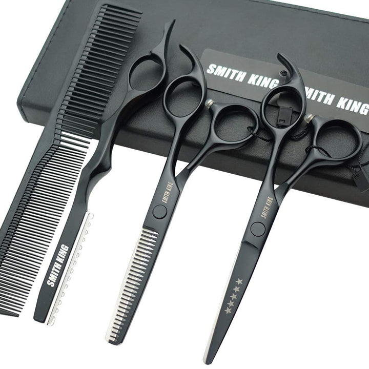 Smithking Hair Cutting Scissors Set, Black