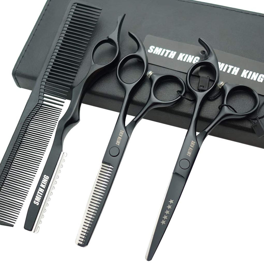 Smithking Hair Cutting Scissors Set, Black