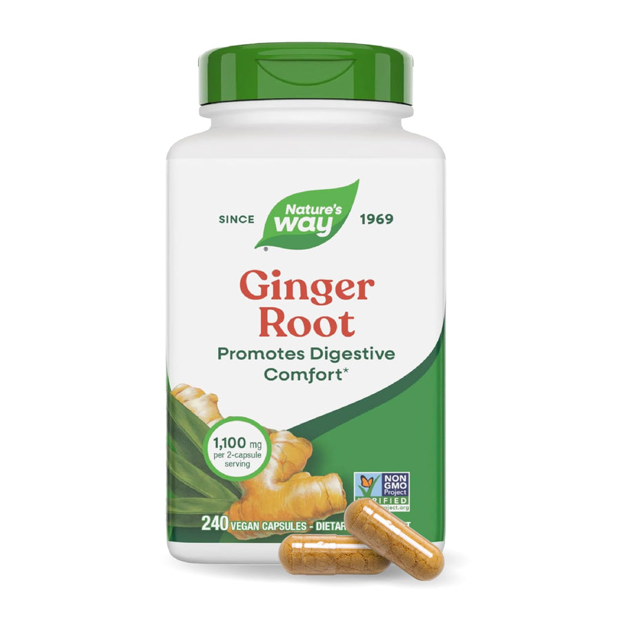 Nature's Way Ginger Root Capsules, 1110 mg, 240 Count