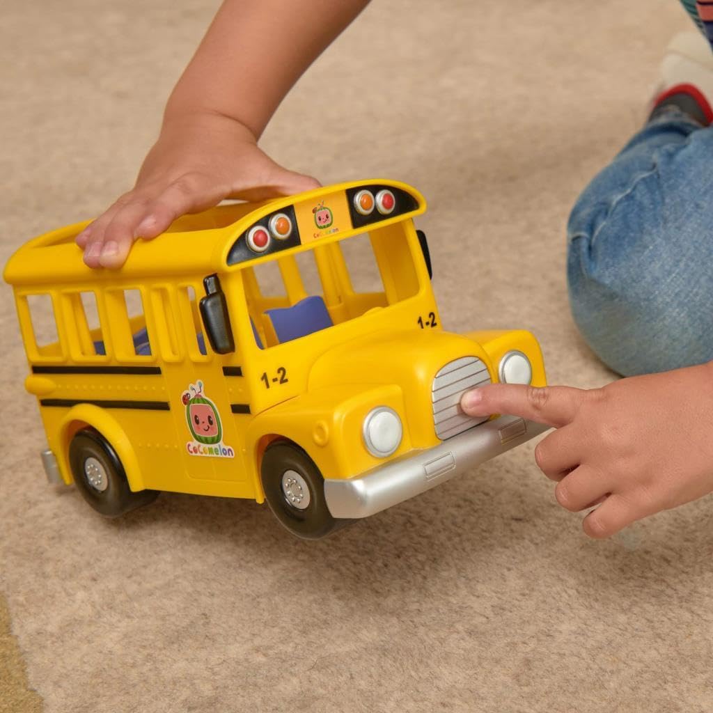 CoComelon Feature Musical Vehicle, Yellow, 1 Count