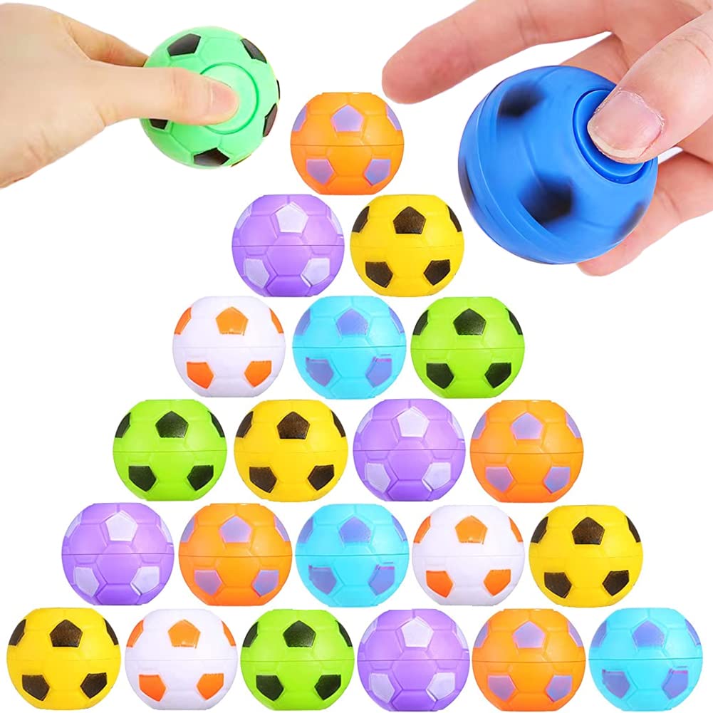 ZJDL Mini Fidget Spinners, Soccer Ball, 32 Count