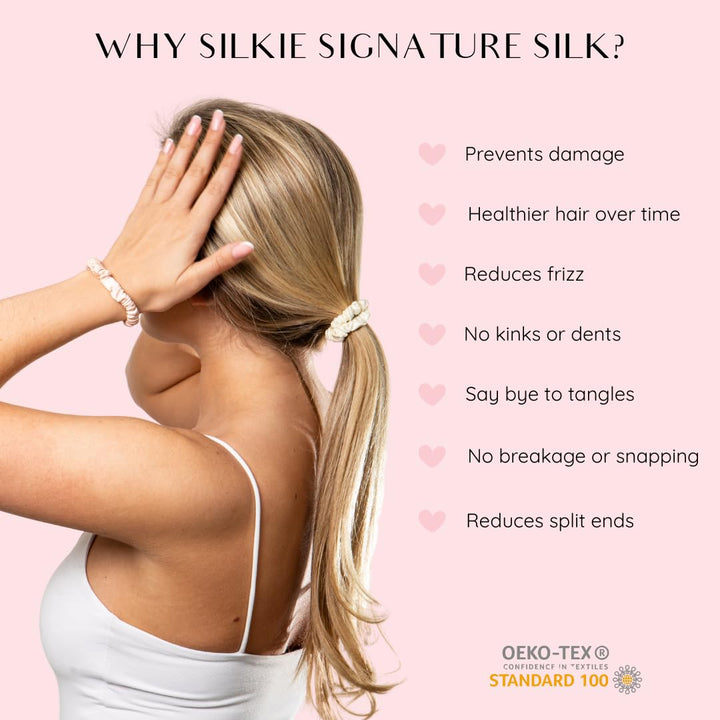 Silkie Skinny Scrunchies, Nudes, 4 Count