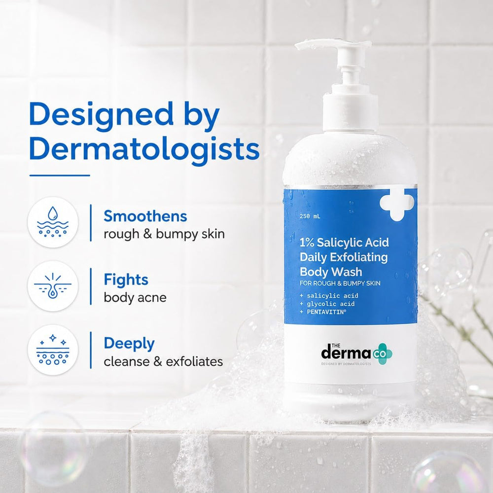 The Derma Co Exfoliating Body Wash, 250 ml