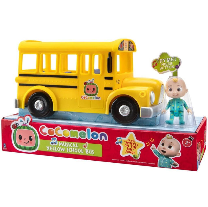 CoComelon Feature Musical Vehicle, Yellow, 1 Count
