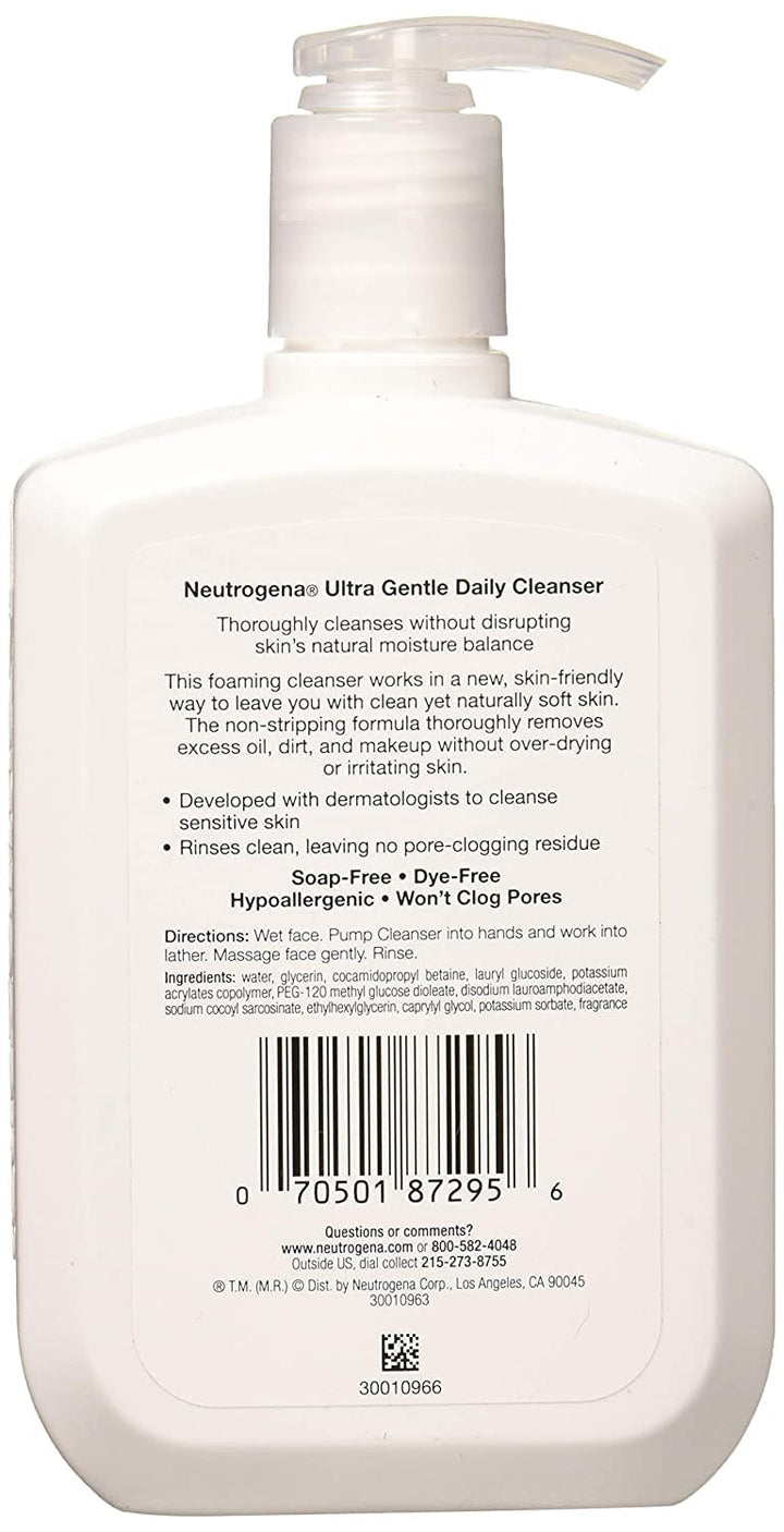 Neutrogena Ultra Gentle Daily Cleanser, 12 fl oz