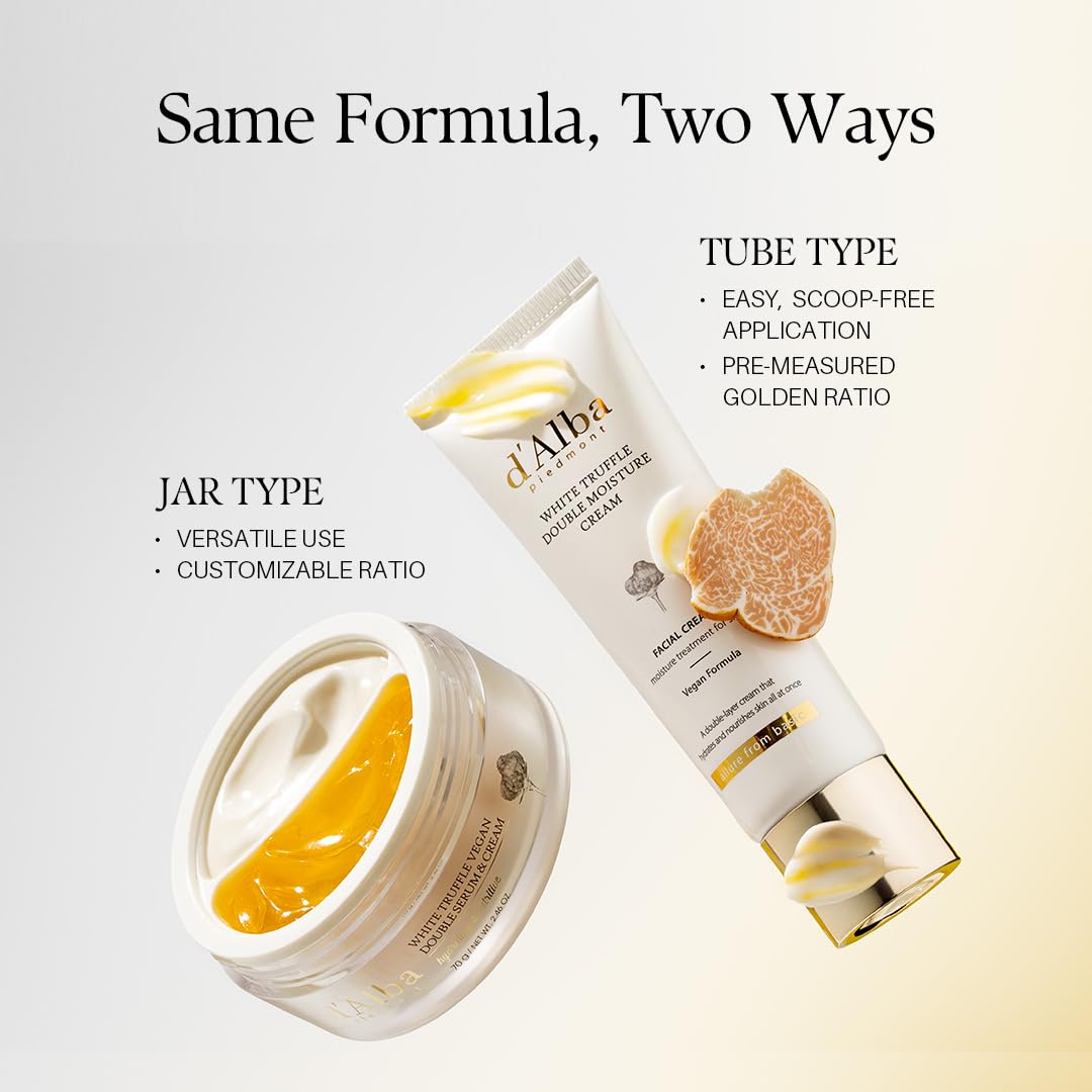 d'alba Piedmont White Truffle Double Serum & Cream, 2.46 oz