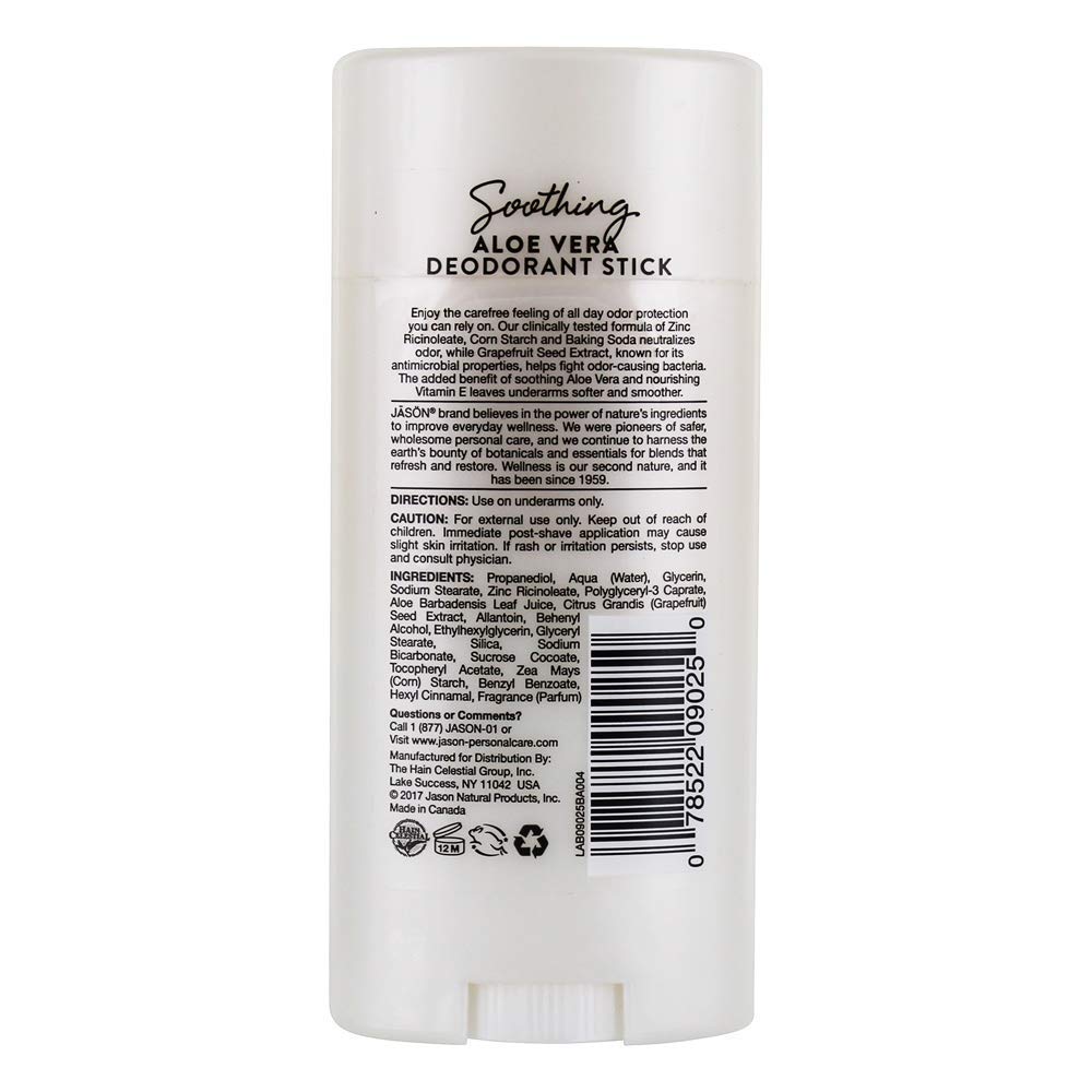 JASON Deodorant Stick, Aloe Vera