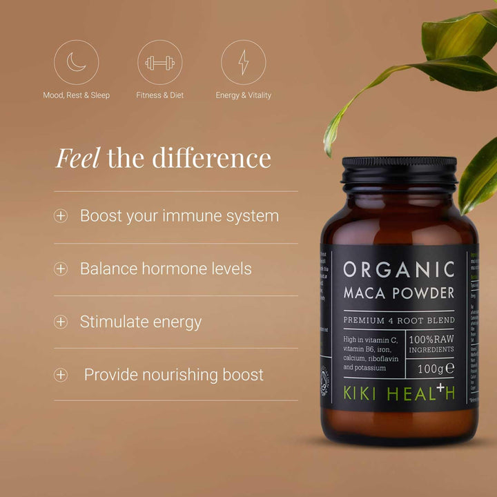 KIKI Health Maca Powder, Organic, 100 g