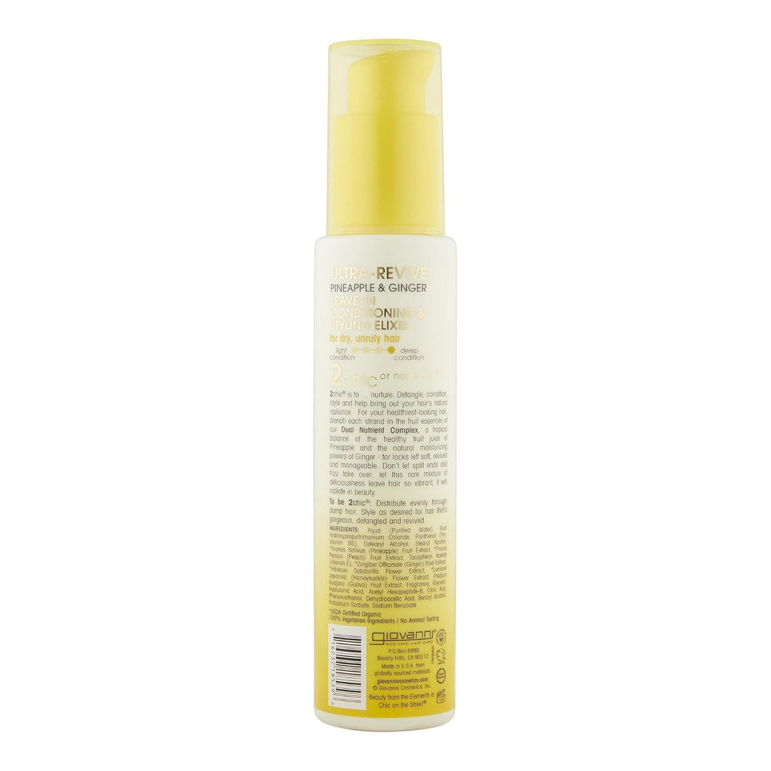 Giovanni Ultra Revive Leave-In Elixir, Pineapple & Ginger, 4 oz