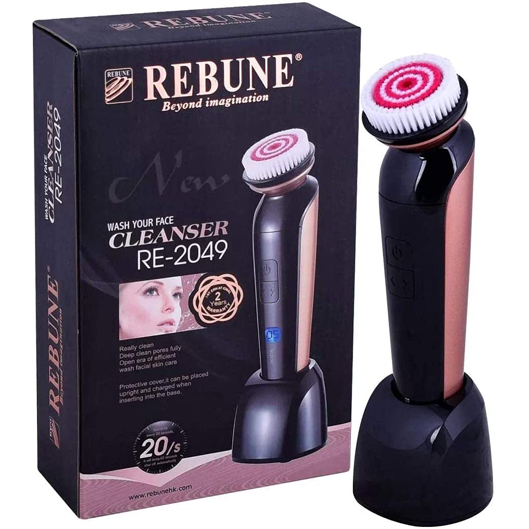 REBUNE RE-2049 Facial Cleanser, 240 Volt, Black, Medium