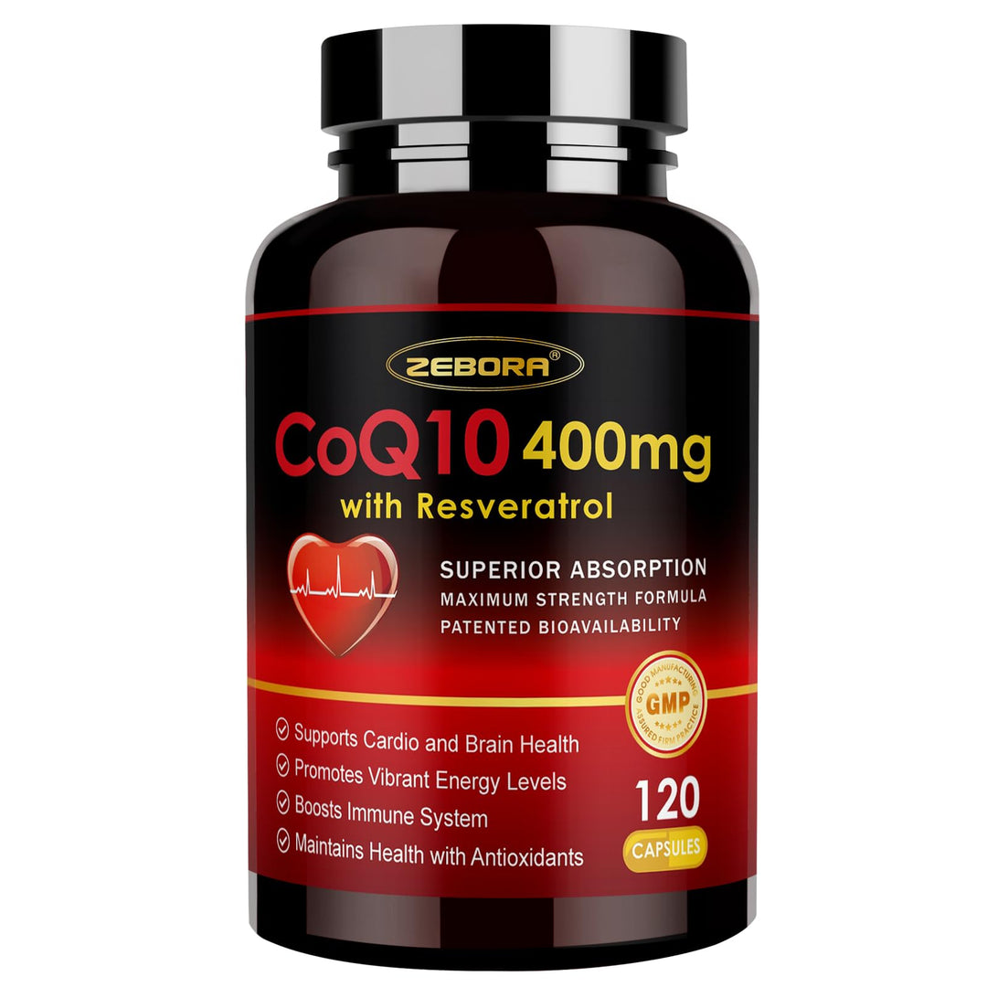 ZEBORA CoQ10, 400 mg, 120 Count