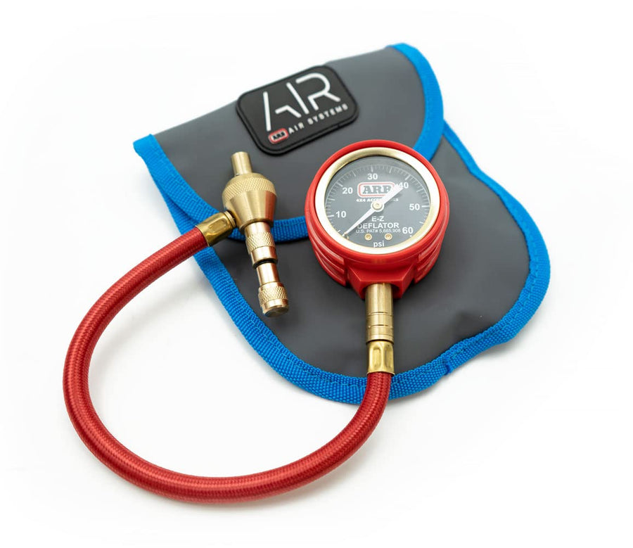 ARB E-Z Deflator Kit, Tire Pressure Gauge, 10-60 PSI