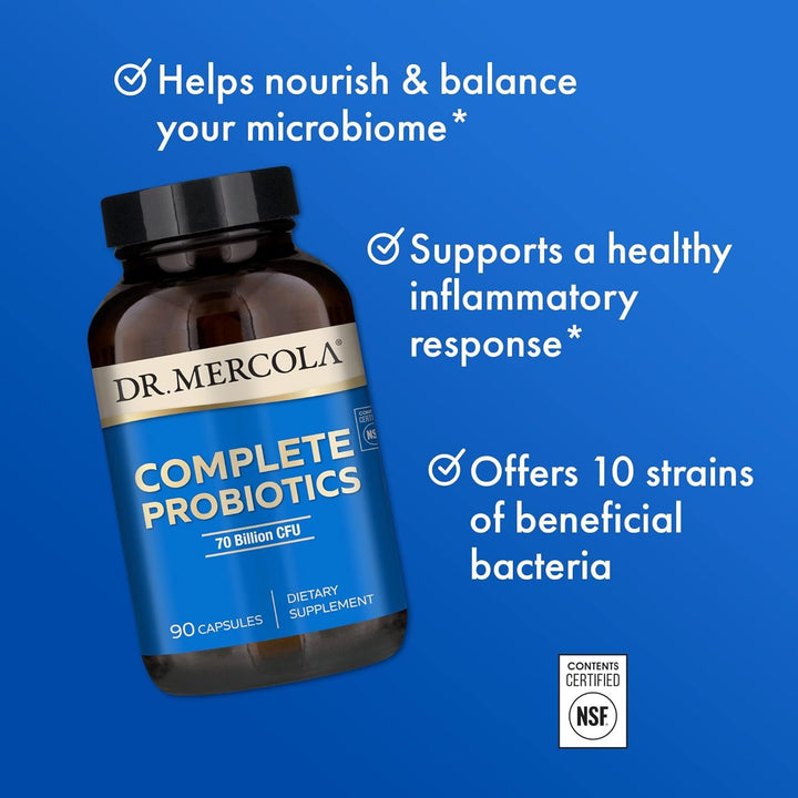 Dr. Mercola Complete Probiotics, 70 Billion CFU, 90 Count