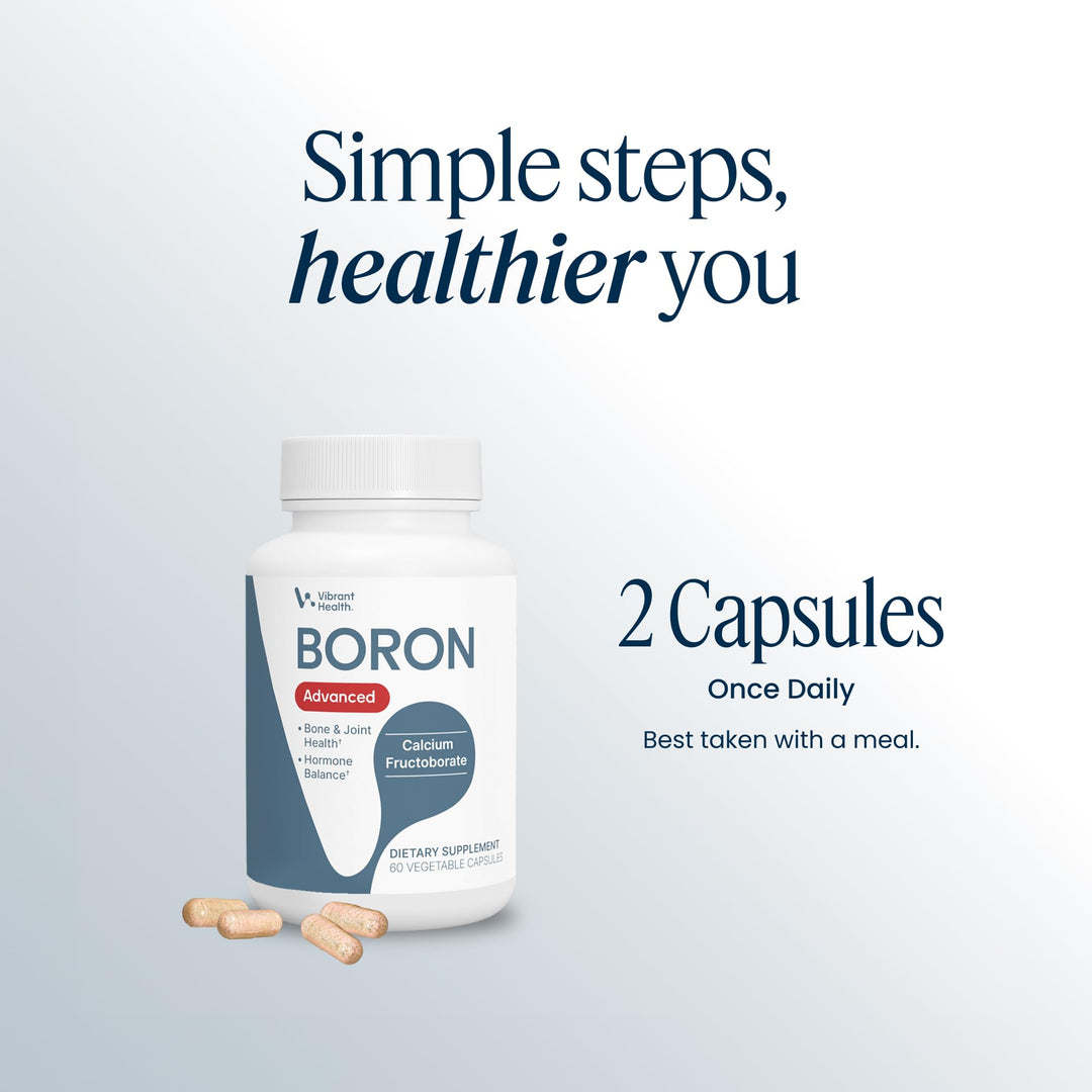 Vibrant Health Super Natural Boron Vegetable Capsules, 60 Count