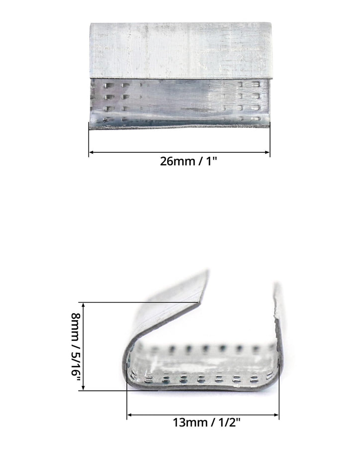 QWORK Strapping Open Seal, 1/2 in Strap Width, 500 Count