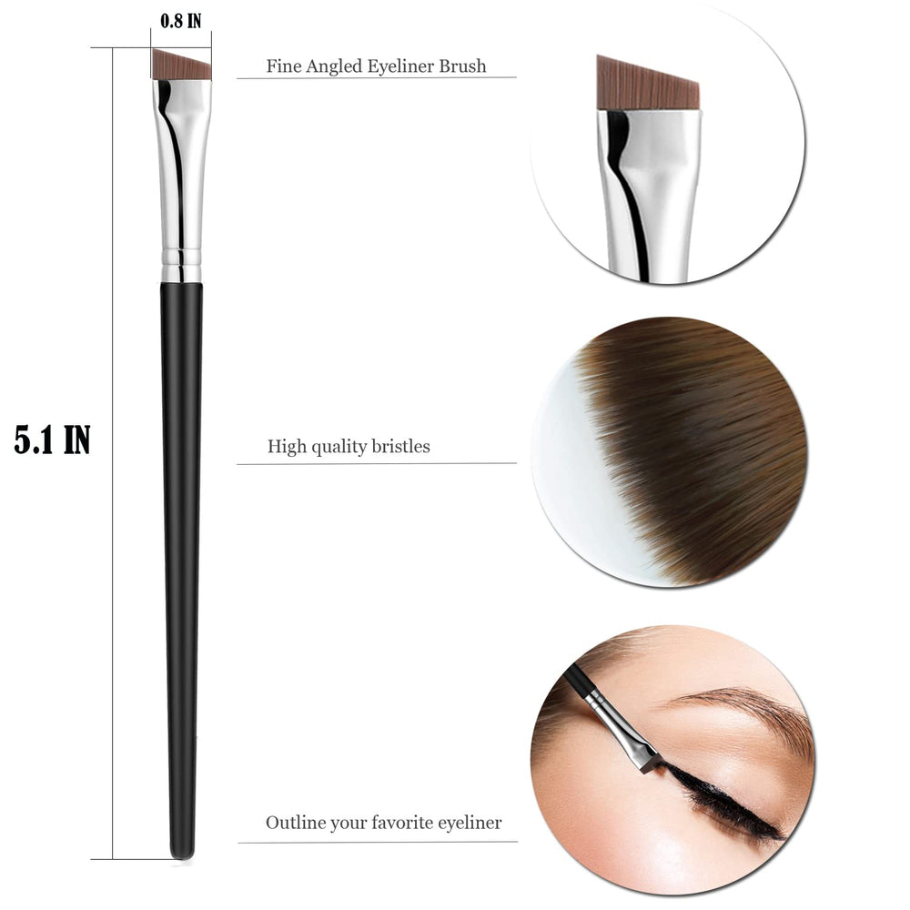 JASSINS Eyeliner Brush Set, 3 Count