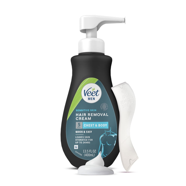 Veet Men Hair Removal Cream, Sensitive Skin, 13.5 fl oz
