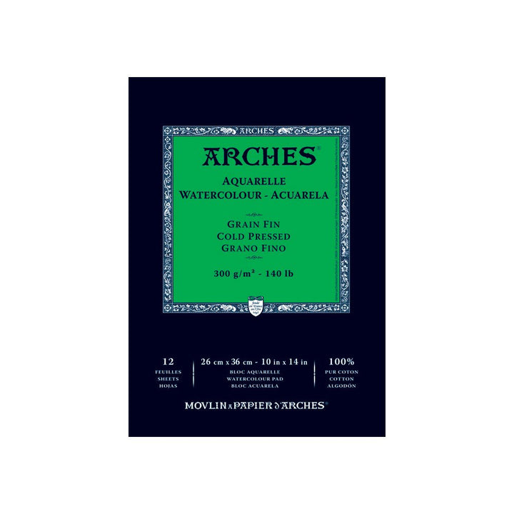 Arches Watercolor Pad, Natural White, 12 Count
