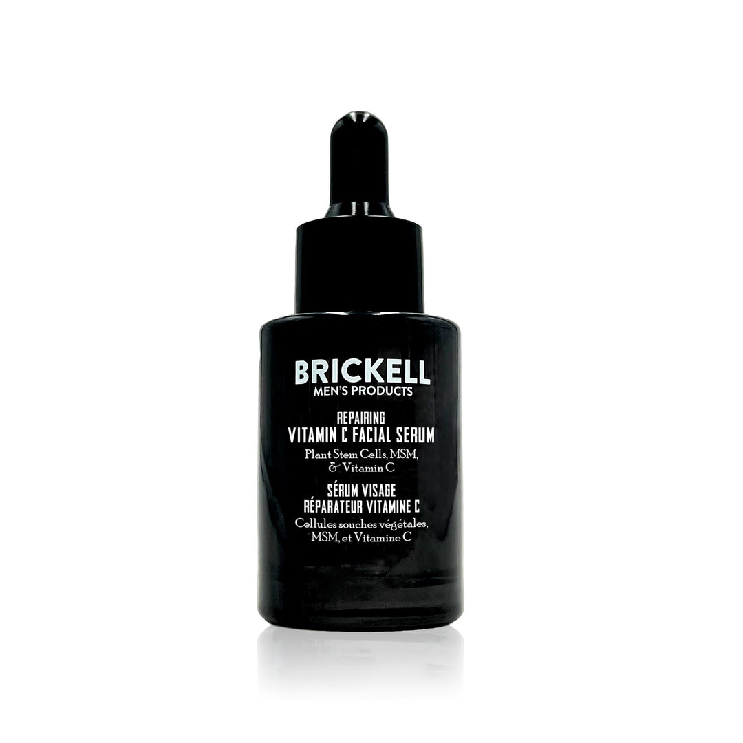 Brickell Men's Products Anti Aging Vitamin C Serum For Face, Unscented, 1 oz
