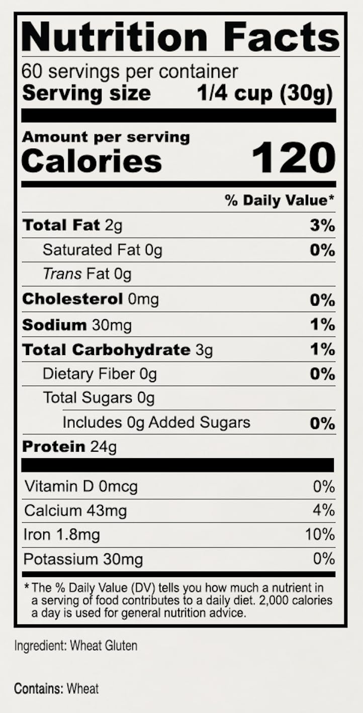Anthony's Vital Wheat Gluten, 1.8 kg
