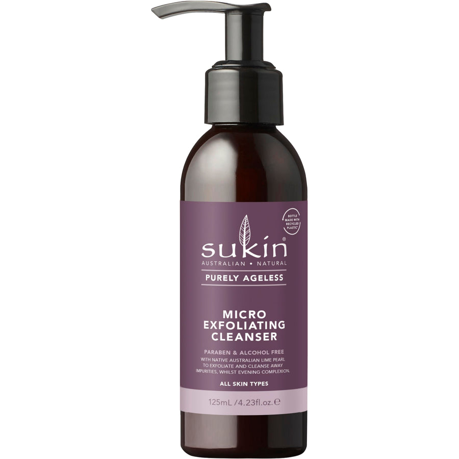 Sukin Purely Ageless Micro Exfoliating Cleanser, 4.23 fl oz