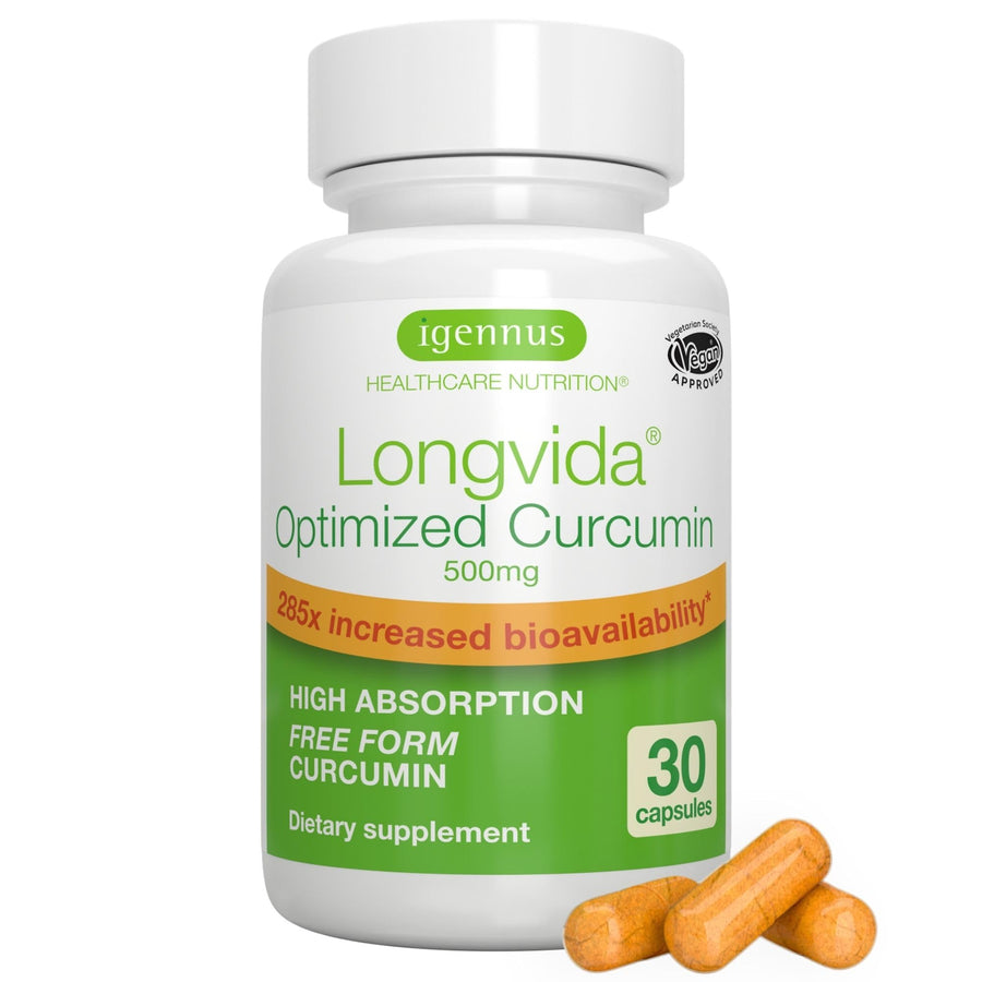 Igennus Longvida Lipidated Curcumin, 500 mg, 30 Count