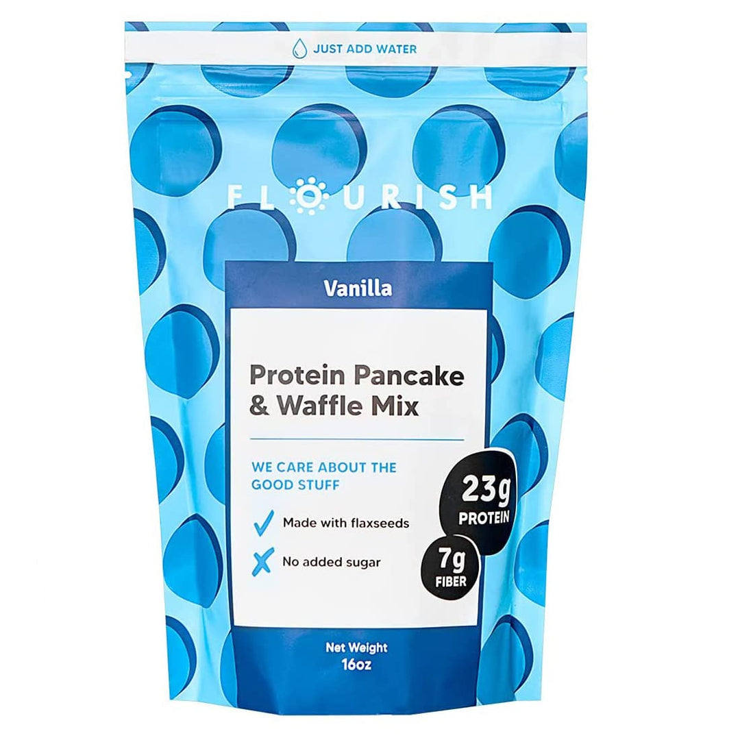 Flourish Protein Pancake & Waffle Mix, Vanilla, 16 oz