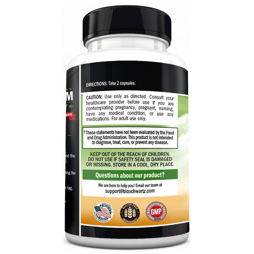 BioSchwartz Advanced Prebiotic Fiber Supplement, 60 Count
