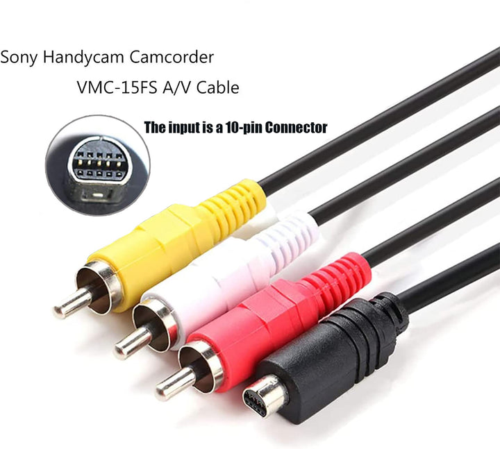 Tobysome Replacement AV Cable for Sony Handycam, 1.2 m