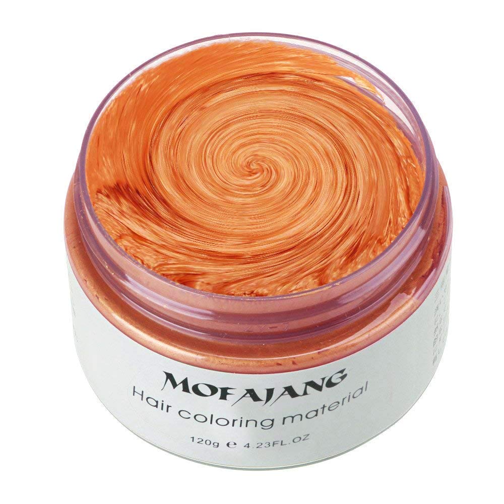 NYKKOLA Hair Wax Color Dye Styling Cream, Orange