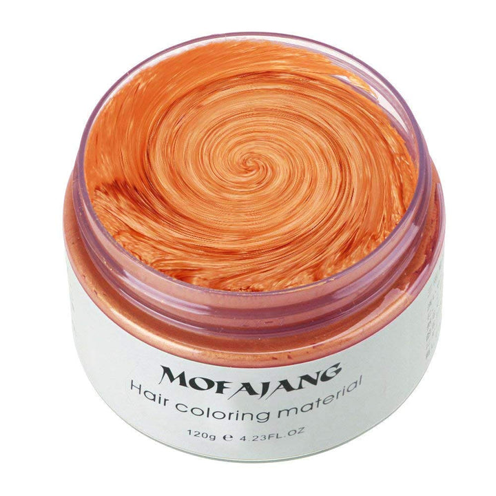 NYKKOLA Hair Wax Color Dye Styling Cream, Orange