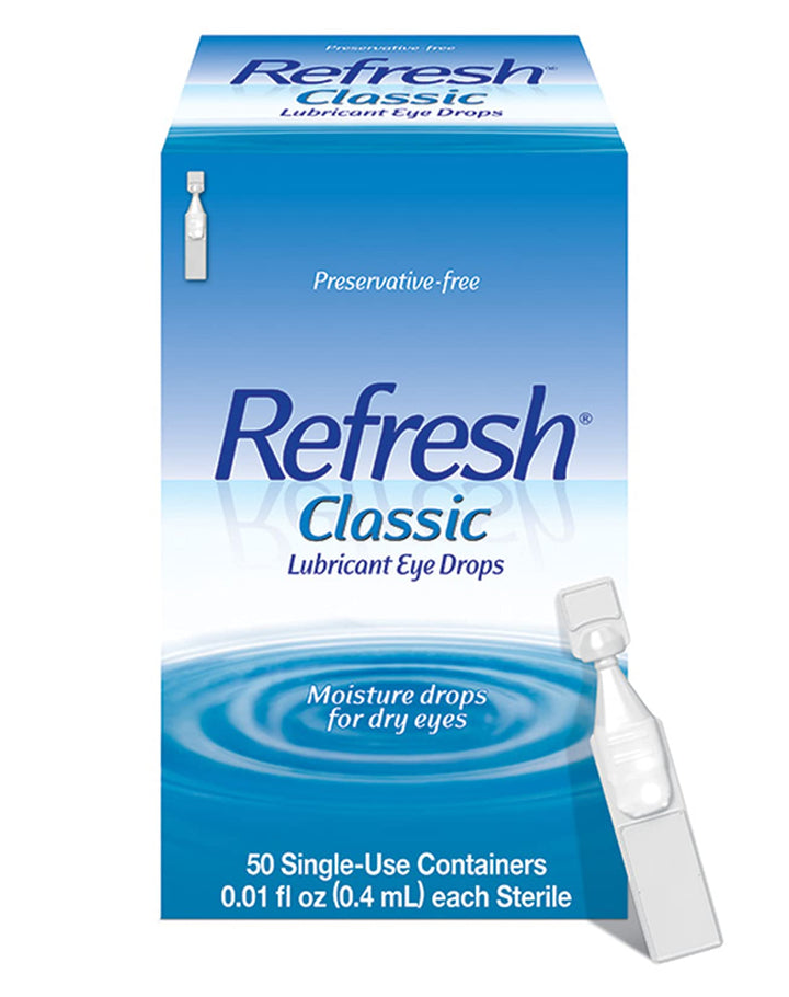 Refresh Classic Lubricant Eye Drops, 50 Count, 0.01 fl oz (0.4 ml)